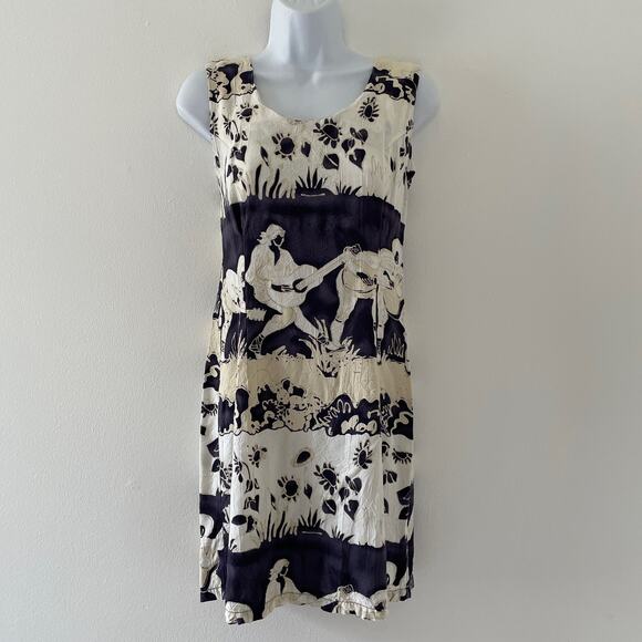 Jams World Dress Junior 7 Womens Small Vintage Tropical Sleeveless Lightweight - Picture 1 of 9